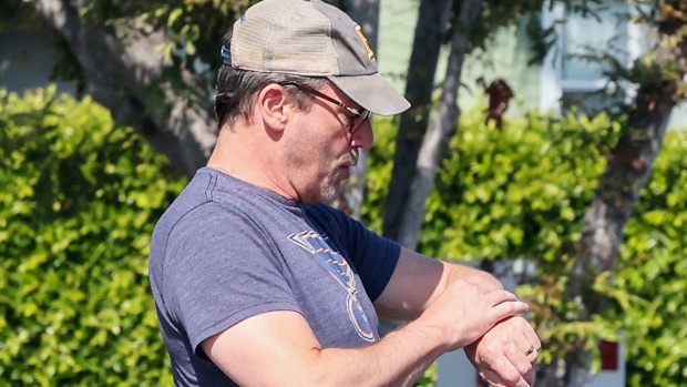 Jon Hamm Debuts Wedding Ring As He Goes For A Walk In 1st Photos Since Marrying Anna Osceola